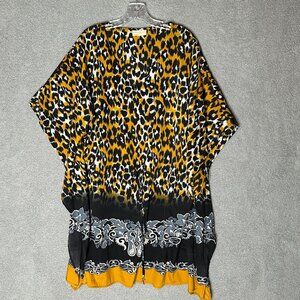 Bobbie Brooks Leopard‎ Kimono Cover Up One Size Sleepwear Duster